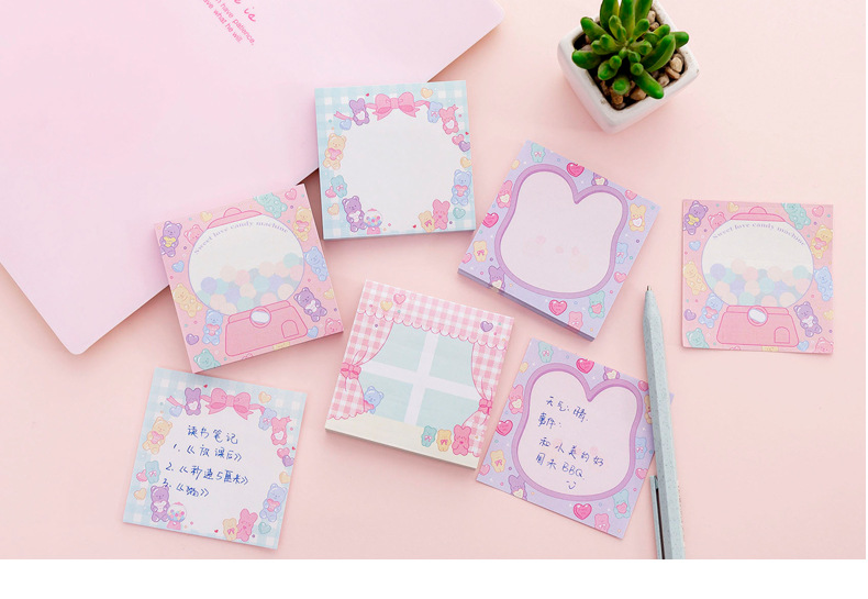 Zhishun Ins Pink Girl Sweetheart Candy Notepad Student Message-Leaving Sticky Note Creative N Times Sticker Sticky Notes Zhishun Ins Pink Girl Sweetheart Candy Notepad Student Message-Leaving Sticky Note Creative N Times Sticker Sticky Notes