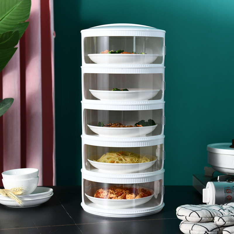 Household Insulated Vegetable Cover Food Fly Mosquito Dust-Proof Fresh-Keeping Cover Folding Dish Cover Leftovers Storage Fantastic Generation