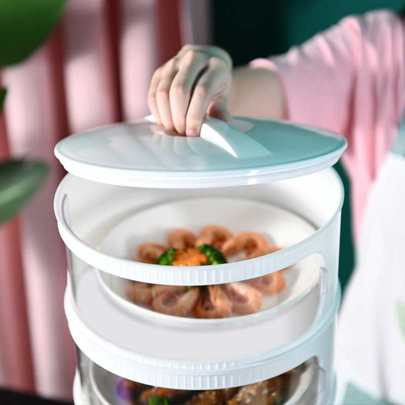 Household Insulated Vegetable Cover Food Fly Mosquito Dust-Proof Fresh-Keeping Cover Folding Dish Cover Leftovers Storage Fantastic Generation