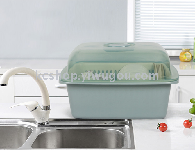Plastic bowl dish rack with cover drop kitchen cleaning basin Plastic bowl dish rack with cover drop kitchen cleaning basin