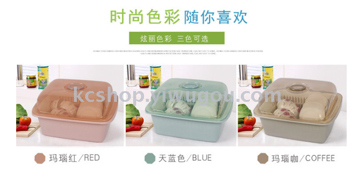 Plastic bowl dish rack with cover drop kitchen cleaning basin Plastic bowl dish rack with cover drop kitchen cleaning basin