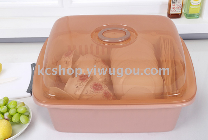 Plastic bowl dish rack with cover drop kitchen cleaning basin Plastic bowl dish rack with cover drop kitchen cleaning basin