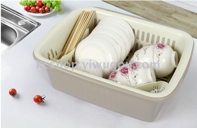 Plastic bowl dish rack with cover drop kitchen cleaning basin Plastic bowl dish rack with cover drop kitchen cleaning basin