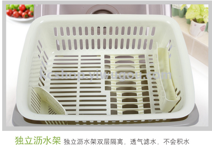 Plastic bowl dish rack with cover drop kitchen cleaning basin Plastic bowl dish rack with cover drop kitchen cleaning basin