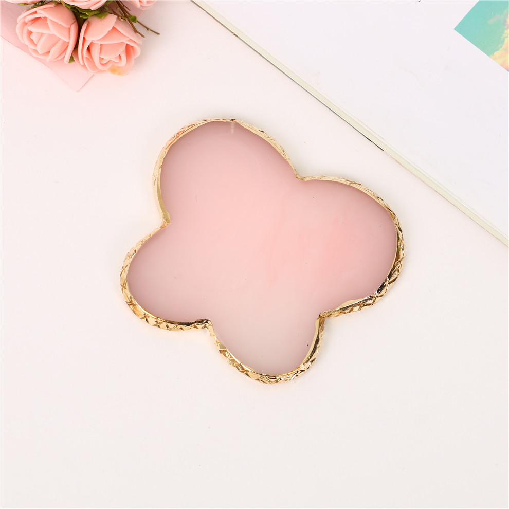Manicure Palette Agate-like Japanese Butterfly Shape Nail Ornament Photo Palette