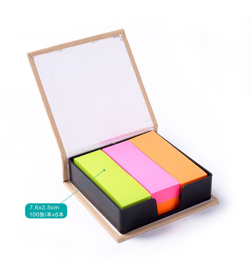 Environmental Protection Kraft Paper Shell Post-It Notes Set Note Paper Yellow Paper Fluorescent Color Message Sticker Factory Wholesale Environmental Protection Kraft Paper Shell Post-It Notes Set Note Paper Yellow Paper Fluorescent Color Message Sticker Factory Wholesale