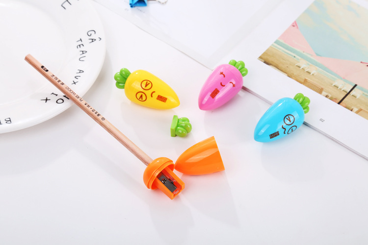 Three zero pencil Sharpener Student Cartoon lovely Radish Pencil Sharpener Pencil Sharpener Children gift