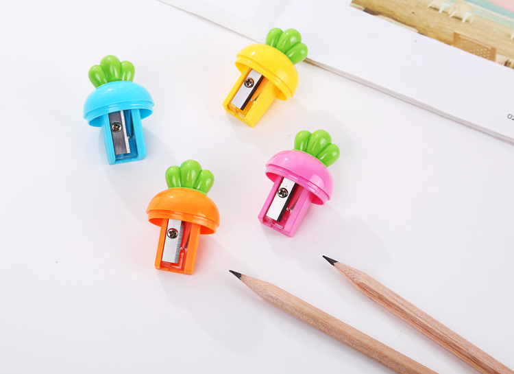 Three zero pencil Sharpener Student Cartoon lovely Radish Pencil Sharpener Pencil Sharpener Children gift