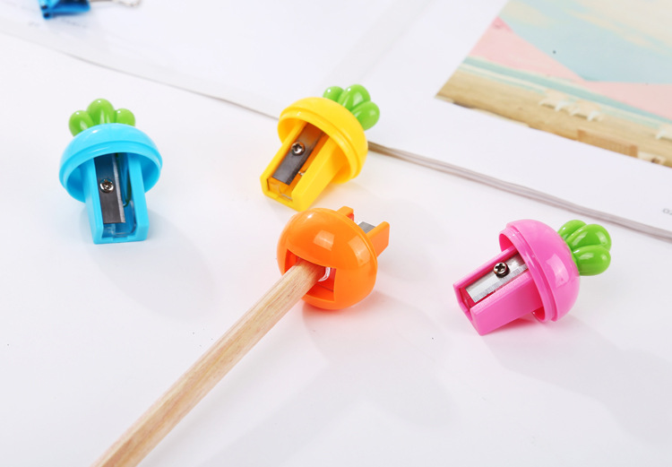 Three zero pencil Sharpener Student Cartoon lovely Radish Pencil Sharpener Pencil Sharpener Children gift