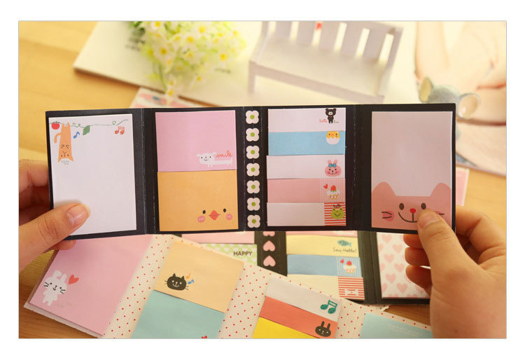 Korean Creative Small Animal Tear-off Sticky Note Note Paper 4 off Note Sticker Office Learning Stationery Korean Creative Small Animal Tear-off Sticky Note Note Paper 4 off Note Sticker Office Learning Stationery