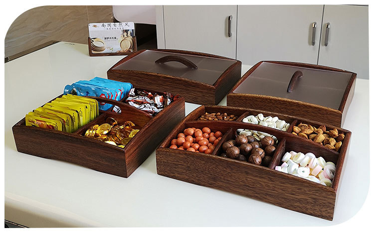 Walnut Candy Box Dried Fruit Tray Snack Dish Nordic Modern Creative with Cover Home Living Room Storage Nut Box Walnut Candy Box Dried Fruit Tray Snack Dish Nordic Modern Creative with Cover Home Living Room Storage Nut Box