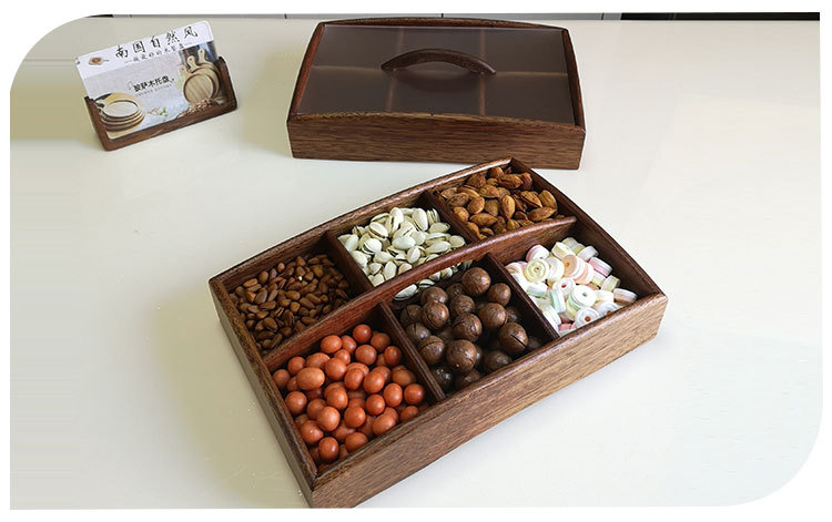 Walnut Candy Box Dried Fruit Tray Snack Dish Nordic Modern Creative with Cover Home Living Room Storage Nut Box Walnut Candy Box Dried Fruit Tray Snack Dish Nordic Modern Creative with Cover Home Living Room Storage Nut Box