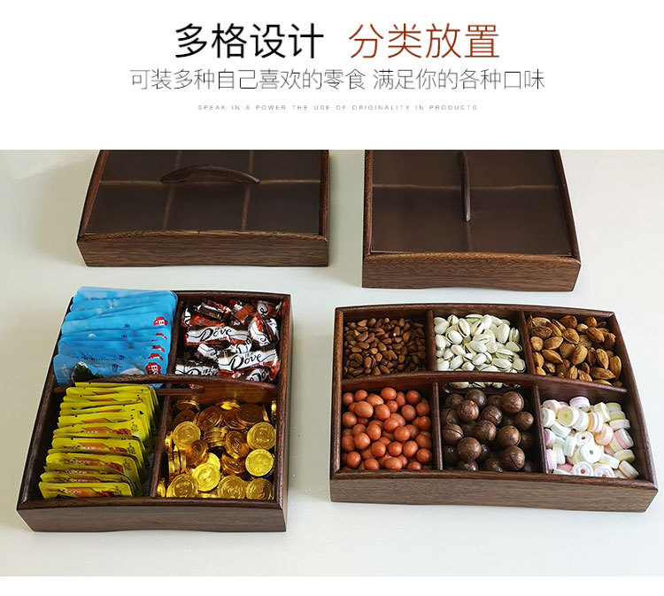 Walnut Candy Box Dried Fruit Tray Snack Dish Nordic Modern Creative with Cover Home Living Room Storage Nut Box Walnut Candy Box Dried Fruit Tray Snack Dish Nordic Modern Creative with Cover Home Living Room Storage Nut Box