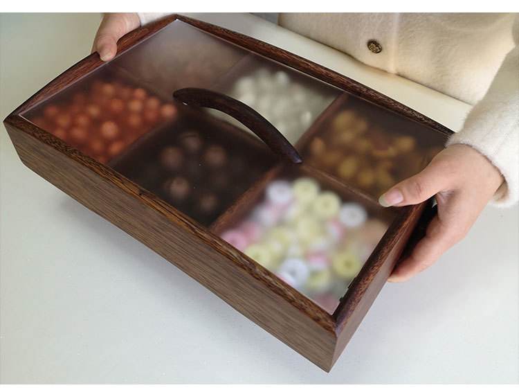 Walnut Candy Box Dried Fruit Tray Snack Dish Nordic Modern Creative with Cover Home Living Room Storage Nut Box Walnut Candy Box Dried Fruit Tray Snack Dish Nordic Modern Creative with Cover Home Living Room Storage Nut Box
