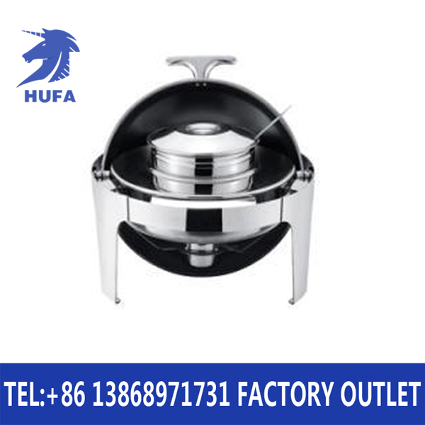 Hotel supplies round full cover dining stoven chafing  dish stainless steel kitchenwarestove