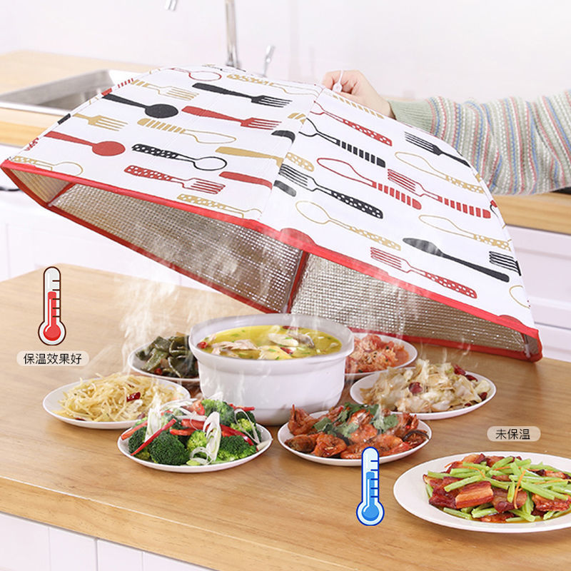 Direct Sales Vegetable Cover Insulation New Homehold Table Cover Foldable Rice Cover Dustproof Winter a Fabulous Dishes Heating up Appliance Dish
