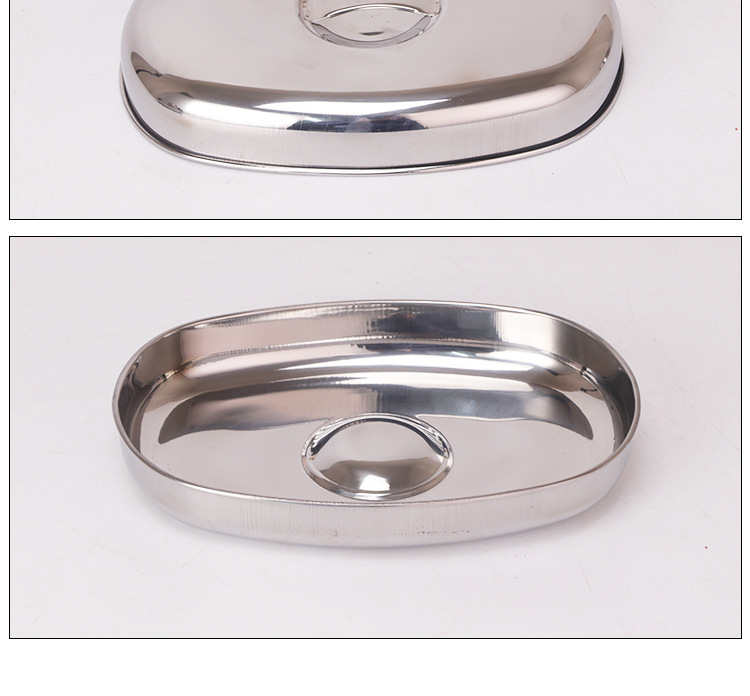 Plate Cover Heightened Stainless Steel Dish Cover Vegetable Cover Tray Cover Teppanyaki Cover Dining Table Dust Cover