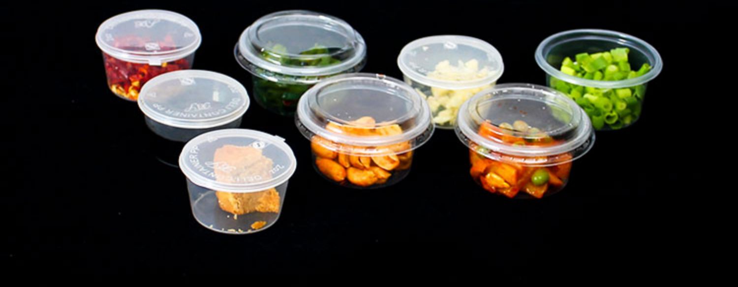 Disposable Vinegar Packaging Small Cassette Takeaway Sauce Container Cassette Clear with Cover Side Dish Pickles Seasoning Sauce Seasoning to-Go Box
