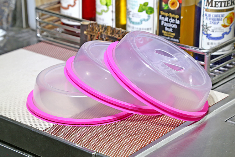 Household Stackable Refrigerator Bowl Dish Fresh Cover Vegetable Cover Microwave Oven Special Heating Silicone Cover Universal Sealed Lid