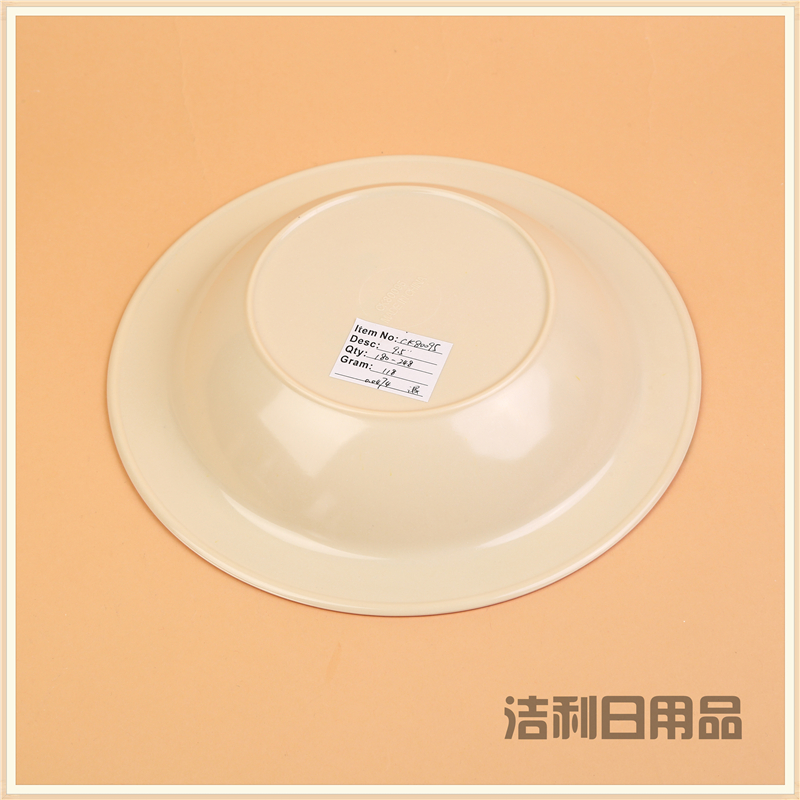 Disk dense amine color plastic plate fast food dish cover pouring rice garnish dish bone dish imitation China hotel tableware