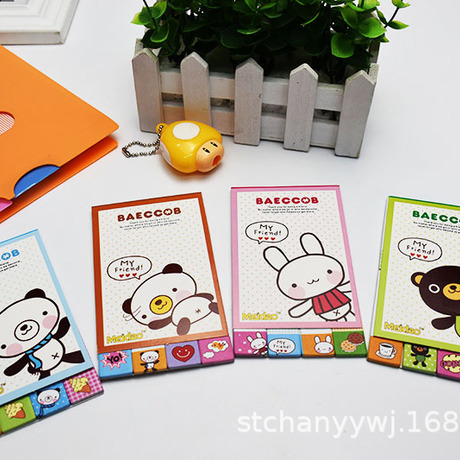 Crazy color 1023 cartoon post-it note plan memo pad this post-it note book sticker student message memo pad