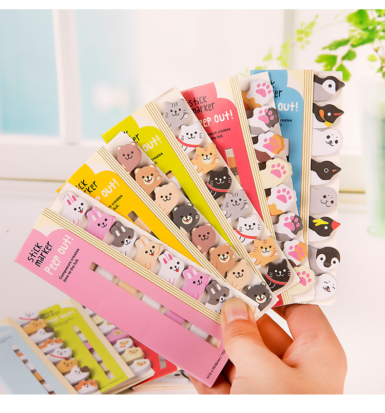 Cute Japan and South Korea Stationery Regimented Rows Animal Bookmarks Post-It Notes n ci tie Note Pad Notes Message Sticker Cute Japan and South Korea Stationery Regimented Rows Animal Bookmarks Post-It Notes n ci tie Note Pad Notes Message Sticker