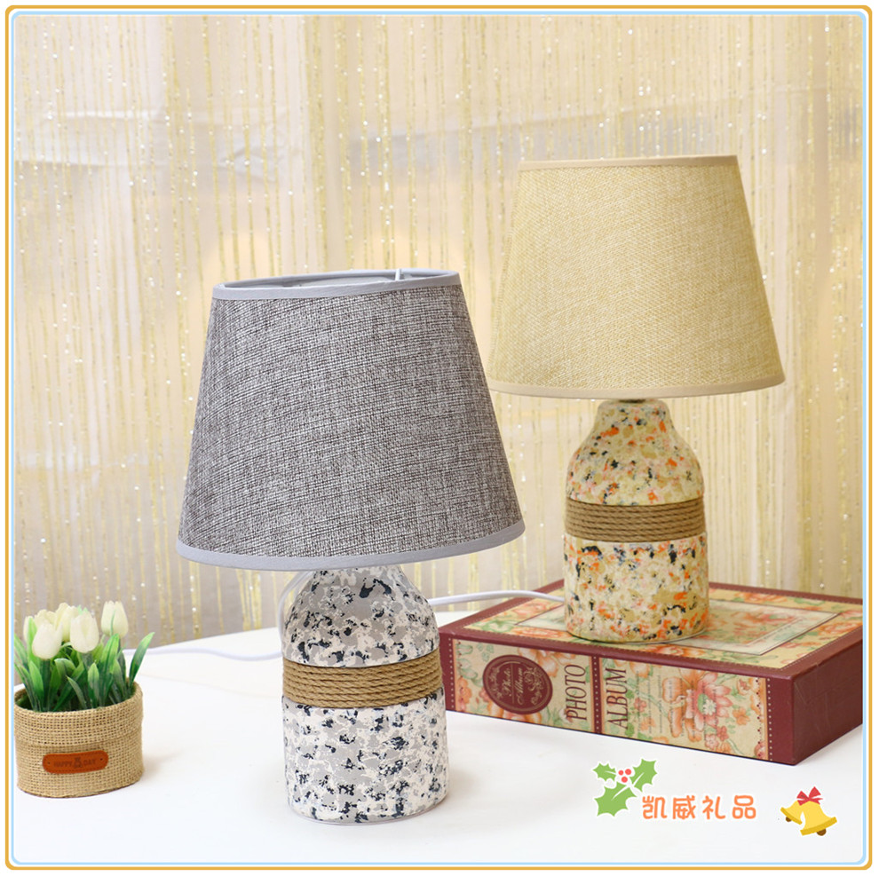 European-Style Fabric Table Lamp Bedroom Bedside Lamp Simple Modern Cozy and Romantic Bedside Table European-Style Fabric Table Lamp Bedroom Bedside Lamp Simple Modern Cozy and Romantic Bedside Table