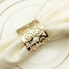 Hotel Table Setting Wire Towel Buckle Pearl Napkin Ring Napkin Ring Napkin Ring Napkin Ring Wholesale
