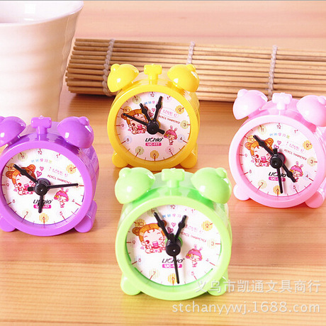 Creative cute Student Award Cartoon Clock double hole pencil Sharpener Pencil Sharpener cute sharpener