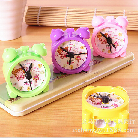 Creative cute Student Award Cartoon Clock double hole pencil Sharpener Pencil Sharpener cute sharpener