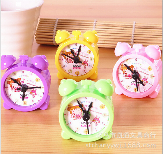 Creative cute Student Award Cartoon Clock double hole pencil Sharpener Pencil Sharpener cute sharpener