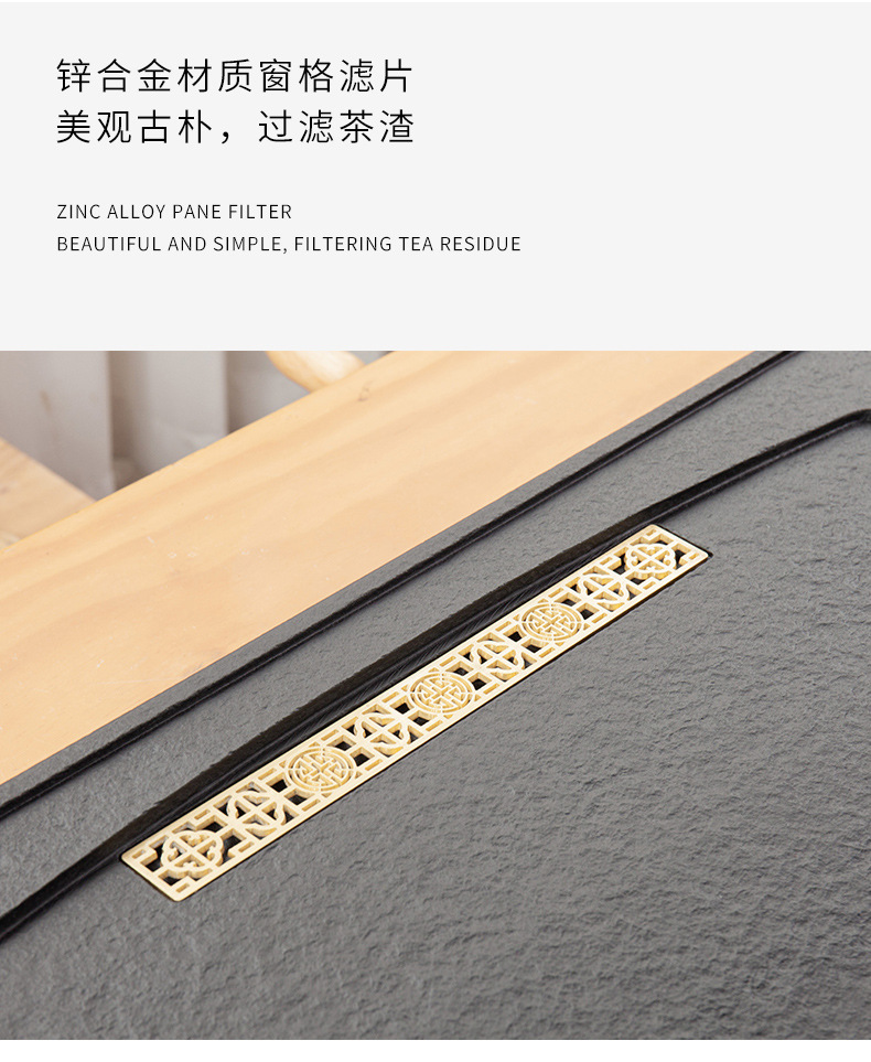 Tea Tray Tea Set Set Home Living Room Kung Fu Simple Black Stone Tea Pitcher Gift Drainage Size Tea Table Tea Tray Tea Set Set Home Living Room Kung Fu Simple Black Stone Tea Pitcher Gift Drainage Size Tea Table