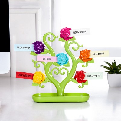 Romantic Rose Refrigerator Magnetic Stickers Decorative Sticker Blackboard Message Sticker Magnetic Sticky Note Refridgerator Magnets