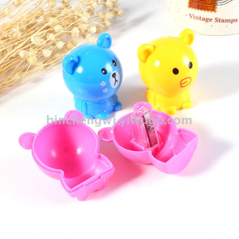 Bear Pencil Sharpener single hole sharpener student pencil sharpener stationery wholesale