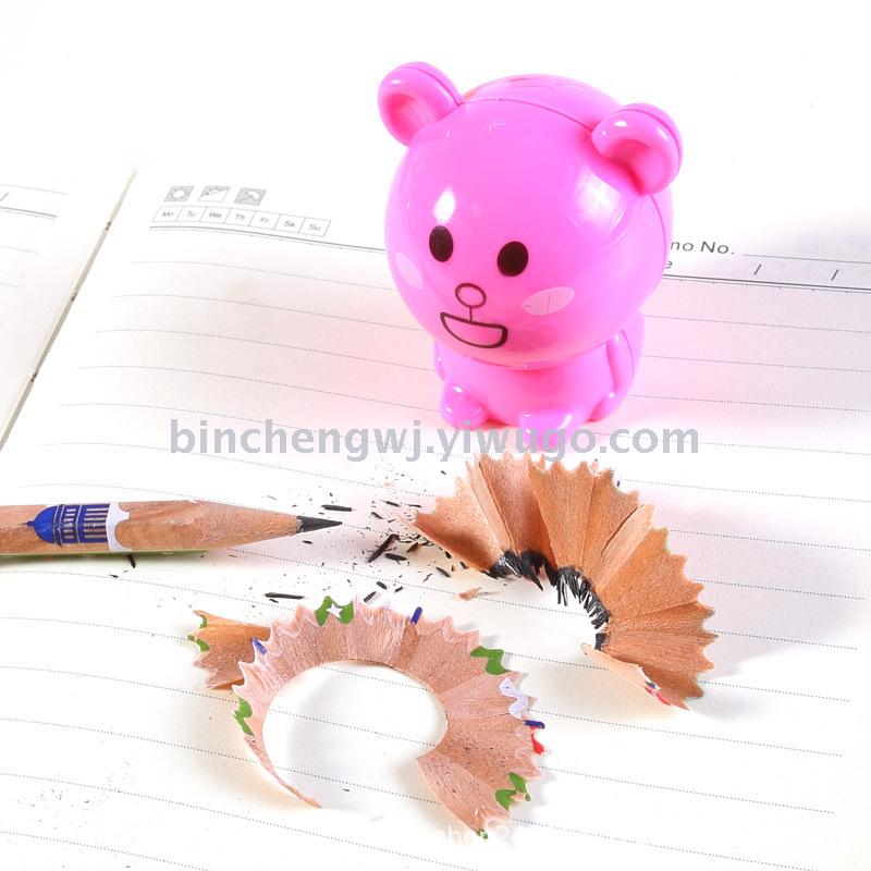 Bear Pencil Sharpener single hole sharpener student pencil sharpener stationery wholesale Bear Pencil Sharpener single hole sharpener student pencil sharpener stationery wholesale