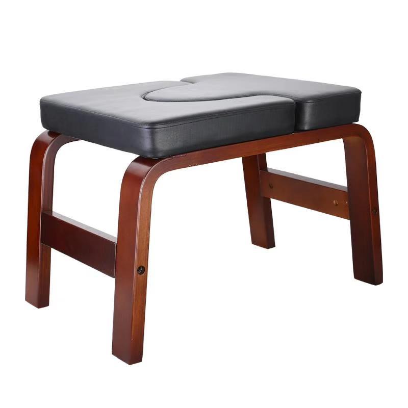Basic Style Inverted Chair Yoga Aid Chair Home Fitness Inverted Stool Wooden Inversion Table Hand-Stand Tool Wholesale