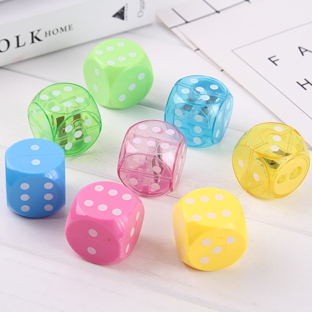 Dice pencil sharpenet double hole pencil sharpener stationery Dice pencil sharpenet double hole pencil sharpener stationery