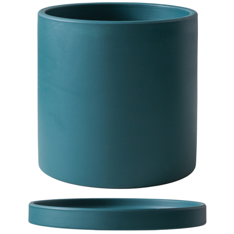 Nordic Ins Simple Ceramic Flower Pot Morandi Style Succulents Flower Pot Modern and Unique Green Radish Rose Palette