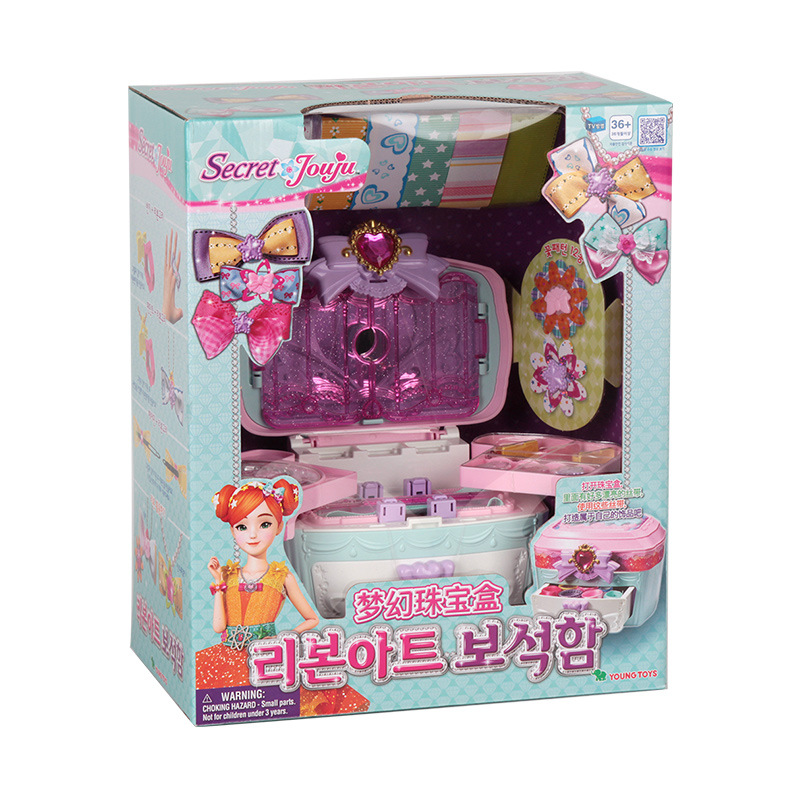 Korean Jouju Toy Magic Heart-Shaped Sticker Machine Simulation Magic Palette Girls Playing House Toy Wholesale