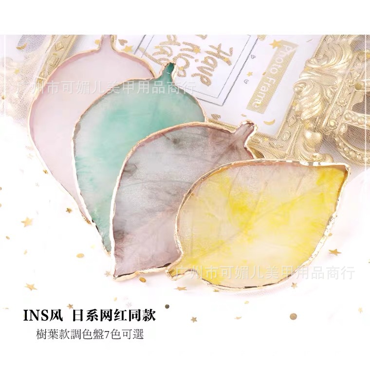 Cross-Border Nail Art Palette Resin Agate Slices Nail Painting Palette Nail Tip Exhibition Board Tools
