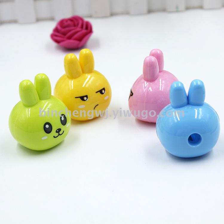 Cute cartoon one-hole pencil sharpener student pencil sharpener Rabbit pencil sharpener student stationery