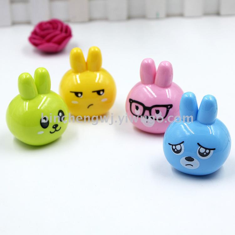 Cute cartoon one-hole pencil sharpener student pencil sharpener Rabbit pencil sharpener student stationery