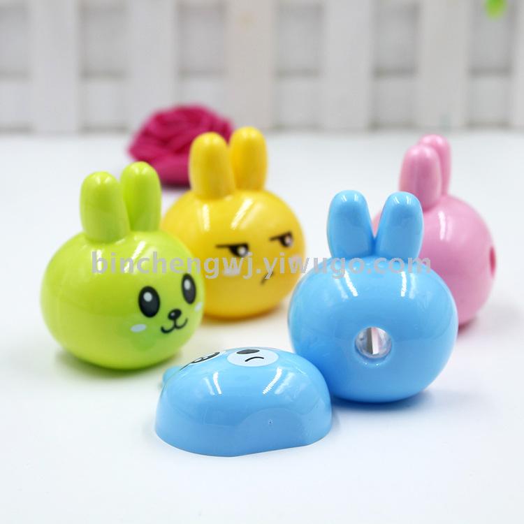 Cute cartoon one-hole pencil sharpener student pencil sharpener Rabbit pencil sharpener student stationery Cute cartoon one-hole pencil sharpener student pencil sharpener Rabbit pencil sharpener student stationery