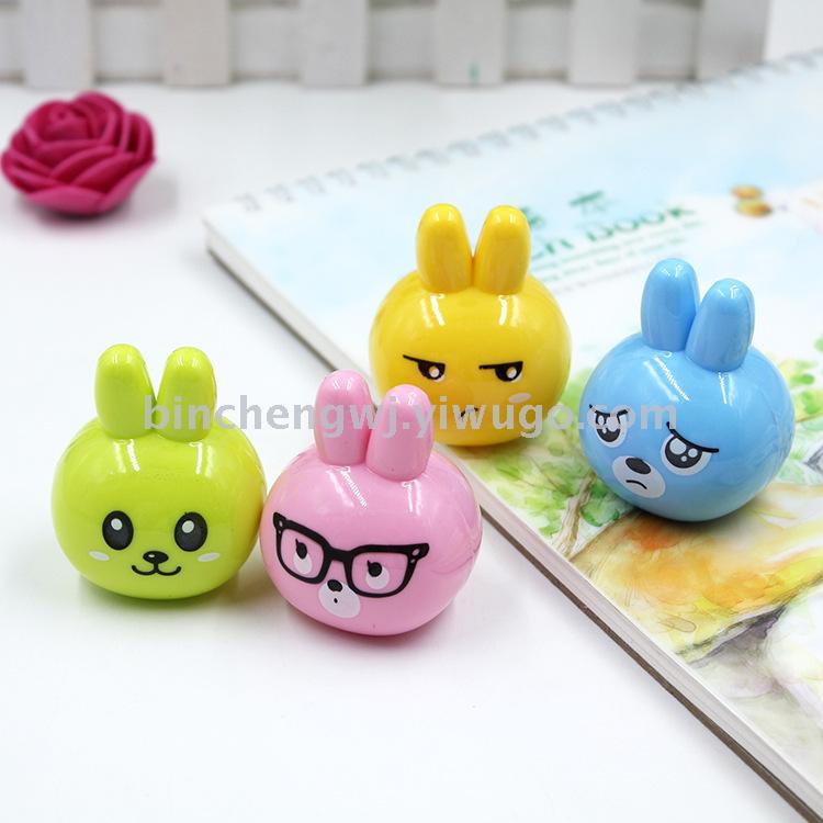 Cute cartoon one-hole pencil sharpener student pencil sharpener Rabbit pencil sharpener student stationery Cute cartoon one-hole pencil sharpener student pencil sharpener Rabbit pencil sharpener student stationery