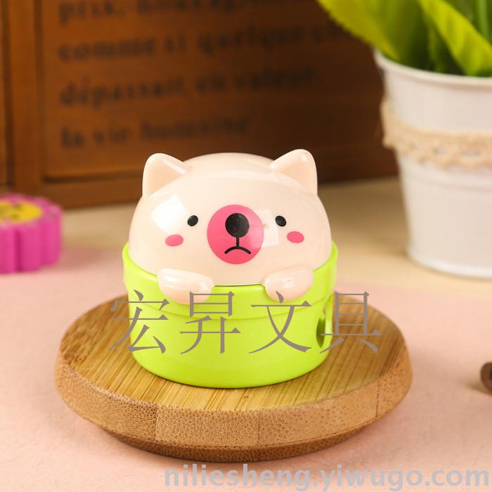 Cartoon double-hole pencil sharpener high-quality blades mixed color students pencil sharpener plastic pencil reel children pencil sharpener pen plane Cartoon double-hole pencil sharpener high-quality blades mixed color students pencil sharpener plastic pencil reel children pencil sharpener pen plane