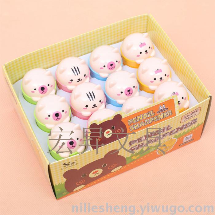 Cartoon double-hole pencil sharpener high-quality blades mixed color students pencil sharpener plastic pencil reel children pencil sharpener pen plane Cartoon double-hole pencil sharpener high-quality blades mixed color students pencil sharpener plastic pencil reel children pencil sharpener pen plane