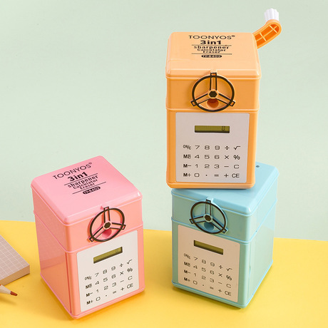 Dongyang Stationery 8402 Creative function 3 in 1 Office Student computer hand pencil sharpener pencil sharpener machine