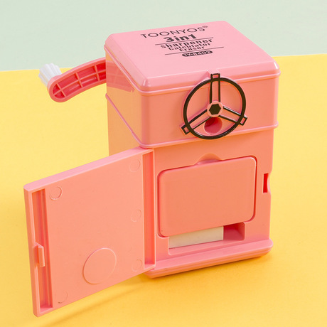 Dongyang Stationery 8402 Creative function 3 in 1 Office Student computer hand pencil sharpener pencil sharpener machine