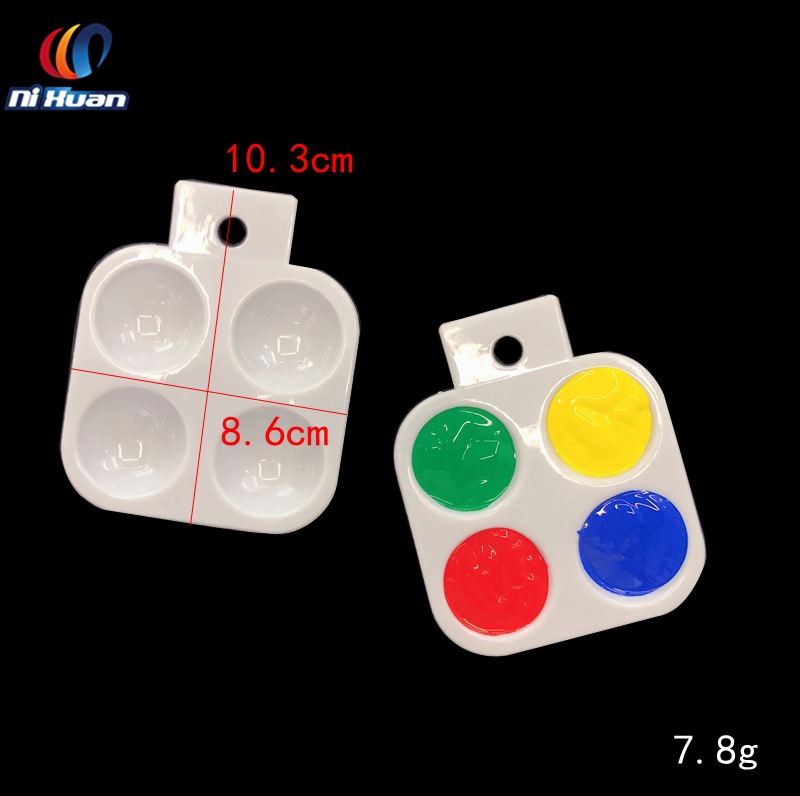 Plastic palette for children's paintings paint palette art DIY palette of various styles Plastic palette for children's paintings paint palette art DIY palette of various styles