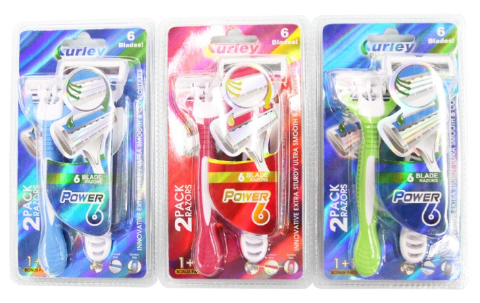 2 hardcover disposable razor blade razor Shaver 6 layer three color optional 2 hardcover disposable razor blade razor Shaver 6 layer three color optional